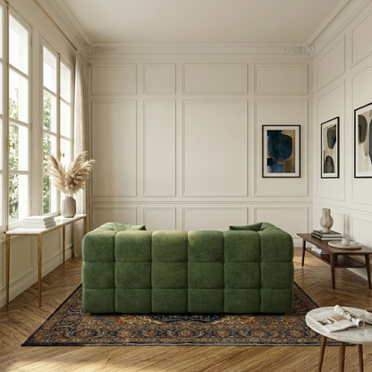 Canapé Modulaire en Tissu Bouclé  – 3 Places